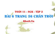 Bài 6 trang 56 Toán 11 Tập 2 Chân trời sáng tạo